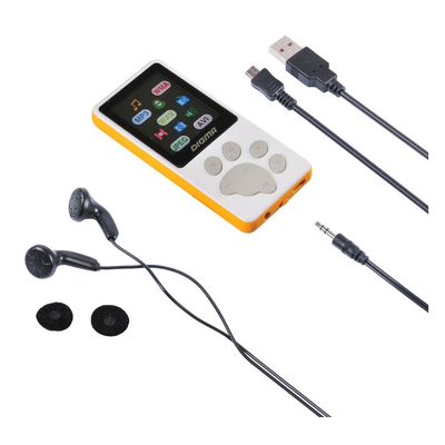 Flash MP3 плеер Hi-Fi  Digma S4 8Gb белый/оранжевый/1.8