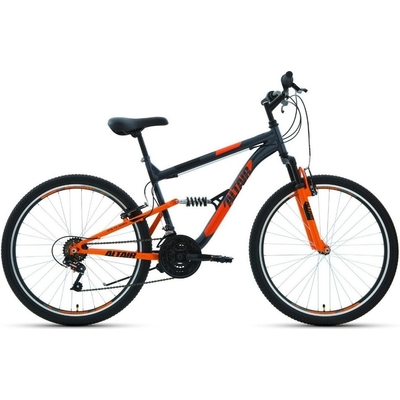 Велосипед Altair MTB FS 26 1.0 18" серый/оранжевый